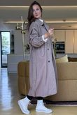 Mercer Soft Twill Trench Mocha Mousse /20 =